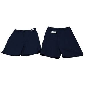 Authentic Galaxy Shorts Boys 16 Blue Set of 2 School Uniform Adjustable Waist